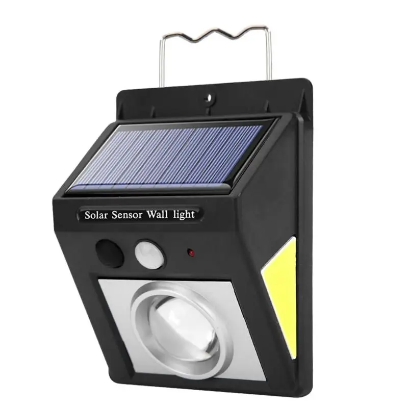 COB 100LED солнечная лампа датчик движения Водонепроницаемый Открытый Путь ночного освещения поддержка наружного ночного освещения дропшиппинг - Испускаемый цвет: 32LED