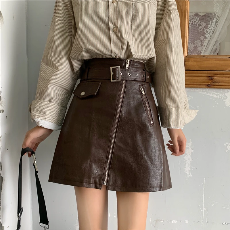2019 Новая Осенняя Корейская версия консилер юбка высокая талия ins супер огонь юбка женская юбка