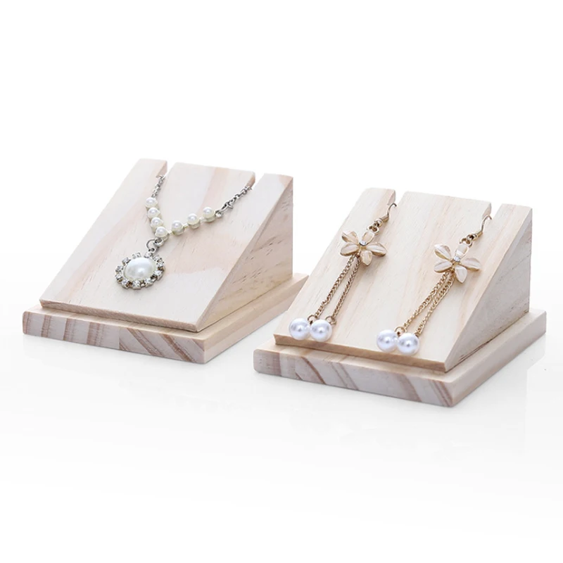 New ArrivalSolid Wood Jewelry Rack Pendant Rack Earrings Necklace Storage Rack Counter Jewelry Display Rack Jewelry Display Rack