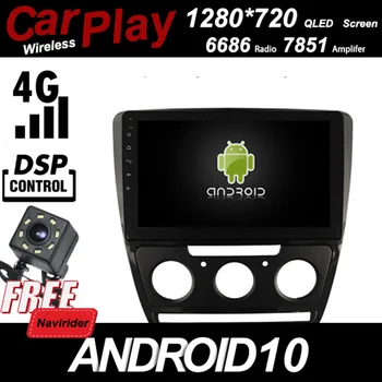 

Qled 1280*720 Screen Car Android 10 Player for Skoda Octavia SUPERB Automotive with Carplay Bluetooth GPS Radio Head Unit