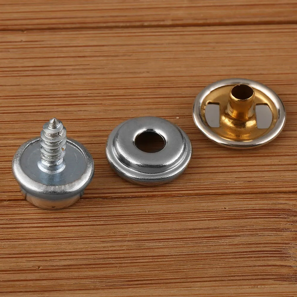 Metal Screw Stainless Steel Coat Sewing Bolts Garment Accessories Snap Button Practical Silver White Craft Baseball Clothing