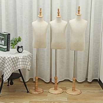 

3Size Linen Cloth Well-crafted Dress Cloth Mannequin Demountable Support Child Mannequin Model Stand for Tailors Garment Display