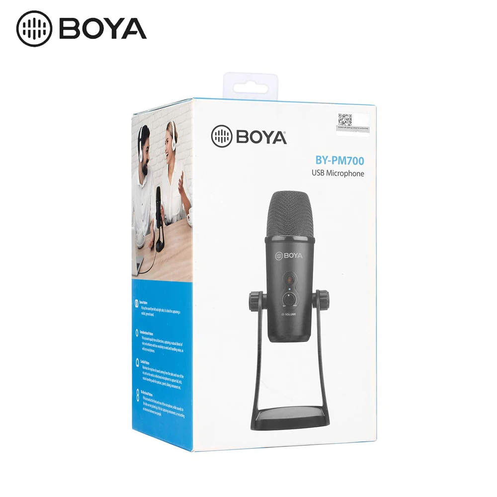 BOYA BY-PM700 профессиональный конденсаторный звук Подкаст Студийный микрофон для портативных ПК Skype MSN караоке музыка Microfon конференц-связи