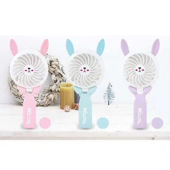 

Folding Handheld Cooling Fan USD Charging Fan Mini Cartoon Shape 3 Speed Adjustable Fan Foldable USB Rechargeable Cooler