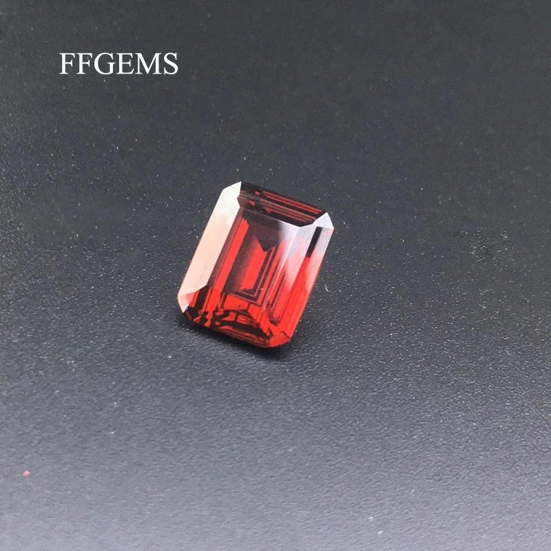 FFGems 100% натуральный гранат свободный камень восьмиугольник 8*10 мм 3.7ct AAAA класс