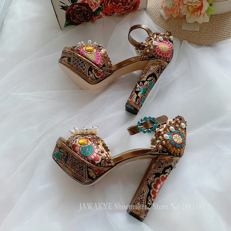 Luxury-Green-Satin-Baroque-Platform-Sandals-Women-Peep-Toe-Rhinestone-Diamond-High-Heel-Shoes-Woman-Fashion (2)
