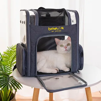 

Foldable Transparent Pet Bag PVC Dog Bag Cat Backpack Outdoor Travel Portable Pet Box Pet Supplies