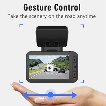 

4K Dash Cam Gesture Photo 3840*2160P 30FPS Ultra HD WiFi 2.4" Car Camera DVR Video Recorder GPS Tracker Dashcam for Car dashcam