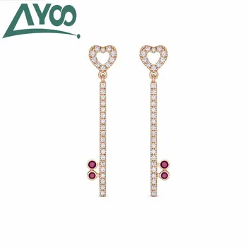 

AYoo high quality SWA 2020 new love key promises the best gift for ladies earring