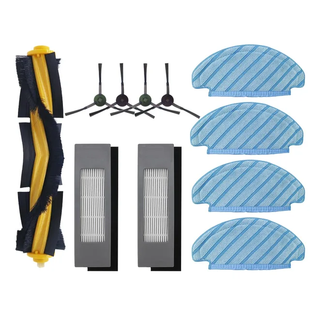 Main / Side Brush For ECOVACS DEEBOT OZMO T8 / T8 AIVI Robot Vacuum Cleaner Dust Bag Filter Disposable Mop Cloth Accessories kit-1