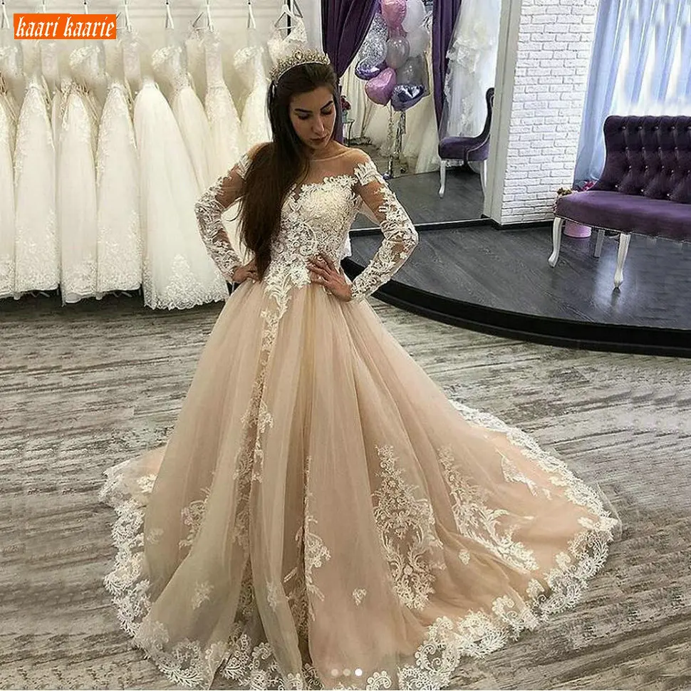 Champagne wedding gown Clearance