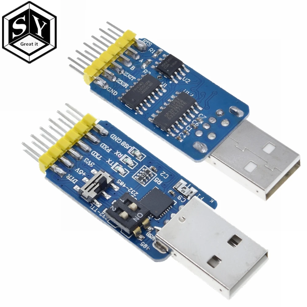 USB CP2102 to TTL RS232 USB TTL to RS485 Mutual Convert 6 in 1 Convert Module USB CP2102 to TTL RS232 USB TTL to RS485 Mutual Convert 6 in 1 Convert Module