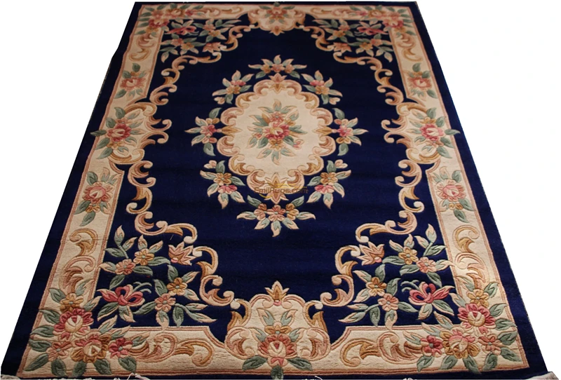 Vintage Hand Made Savonnerie Pattern Wool Rug Carpet Wool Knitting Carpets Runner Rugs Antique Hand Knotted Folk Carpet
