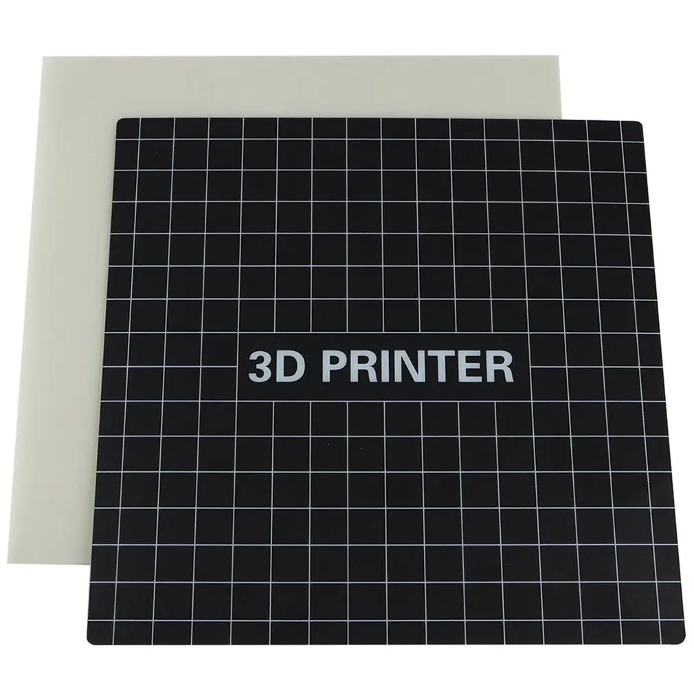 400*400 мм 3d принтер тепло горячие наклейки для кровати координатная печатная поверхность горячей кровати Наклейка Черная для 3d принтера платформа пленка