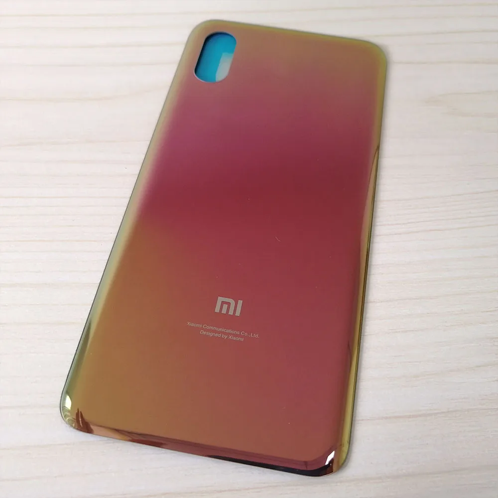 Чехол корпуса для Xiaomi mi 8 Pro/mi 8 Explorer батарея Дверь стекло задняя крышка мобильный телефон запасные части чехол - Цвет: Purple for Mi 8Pro