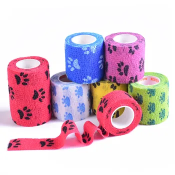 

Outdoor Medical Bandage First Aid Kit Cartoon Adhesive Elastic Bandage Breathable Tape Colorful Pet Bandage 5cm*4.5m