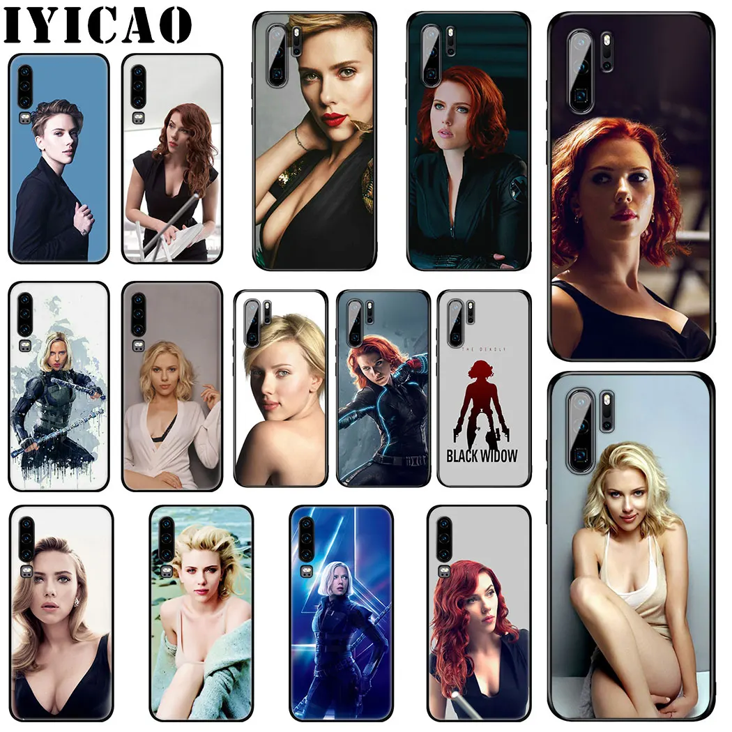 Мягкий силиконовый чехол IYICAO Black widow Scarlett johansson для huawei P Smart Z Plus 2019 P30 P20 P10 Lite Pro