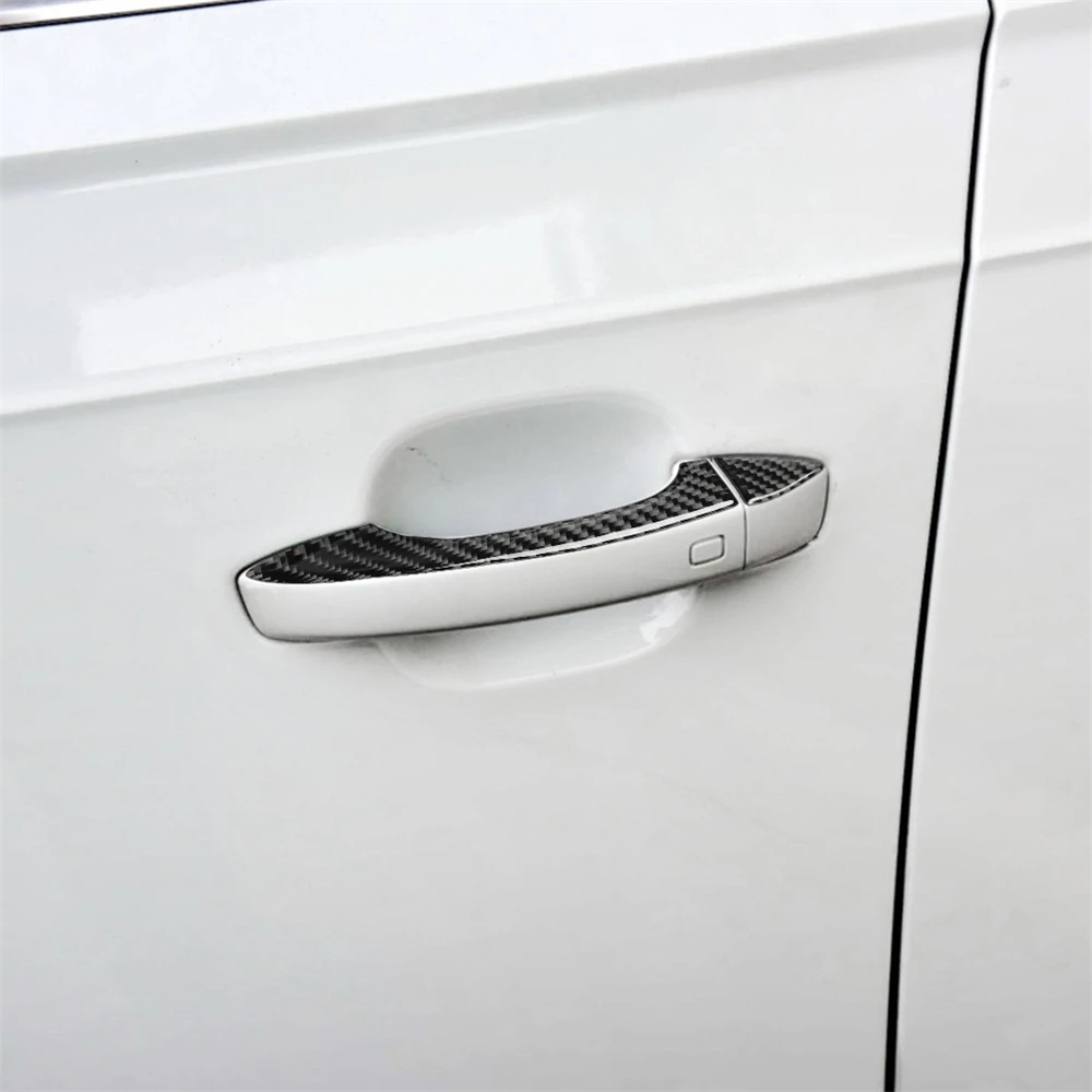 

Carbon Fiber Interior Decoration Door Pannel Inner Door Bowl Cover Frame Trim Stickers for AUDI Q7 SQ7 2016-2019 Car Decal