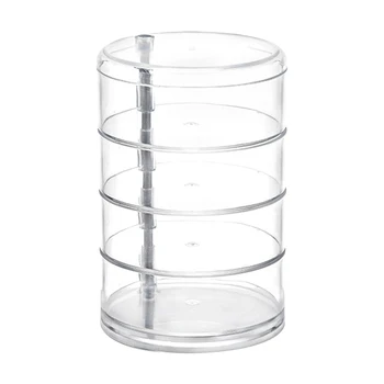 

Rotatable Jewelry Storage Box Multi-Layer Rotary Earrings Jewelry Storage Box Container Small Item Organizer