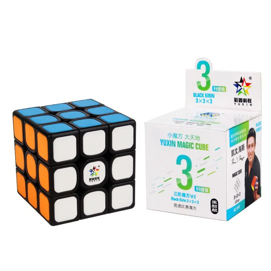 YuXin V2 ZhiSheng 3x3 волшебный куб черный Kirin 3x3x3 волшебный куб 3 слоя скорость Cubo Magico головоломка игрушки для детей Детская Подарочная игрушка