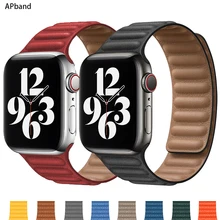 Ремешок кожаный для Apple watch band 44 мм 40 мм 38 мм 42 мм Ремешок кожаный для Apple watch band 44 мм 40 мм 38 мм 42 мм