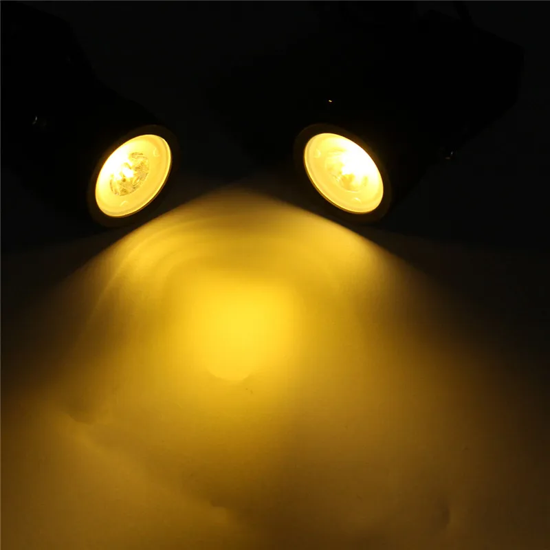 Waterproof IP65 LED Solar Powered Lawn Lamp Two Spotlights Outdoor Garden Lawn Yard Porch Walkway Lamps