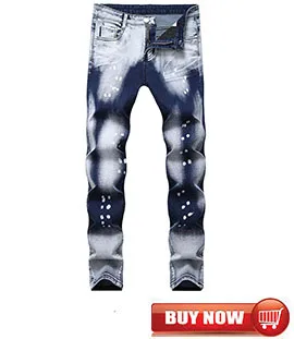 Mcikkny Винтаж Для Мужчин's равные джинсы штаны тертые Slim Fit в стиле пэчворк джинсовые брюки для мужчин прямые Размеры 29-36