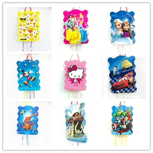 

1pc/set Mickey Minnie Mouse Frozen Anna And Elsa Princess Minions Micky Mouse Avenge Trolls Pinata Kids Birthday Party Supplies