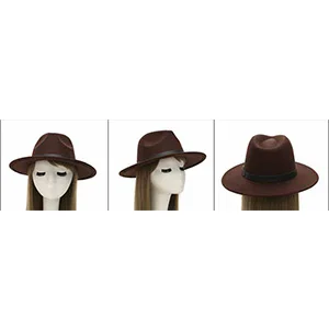 Топ Джаз Шляпа Fedora для мужчин и женщин Имитация шерсти зимние женские фетровые шапки мужские модные черные фетровые шапочки Sombrero Mujer