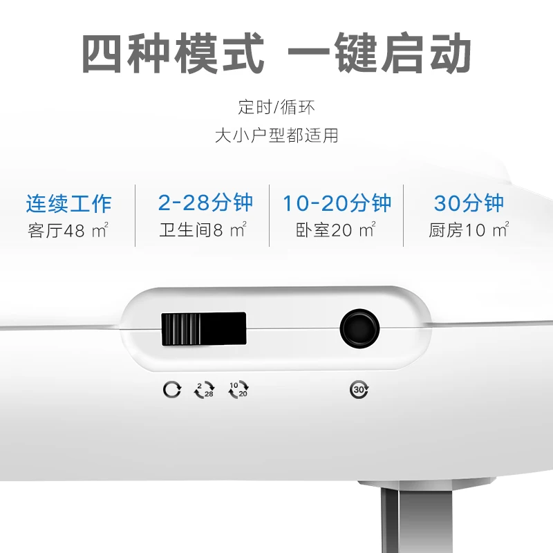 Home Air Filter Purifier Ozone Sterilizer Wall Mounted Ozone Generator 110V 220V Air Purifier Deodorizer For Fomadehyde Removal