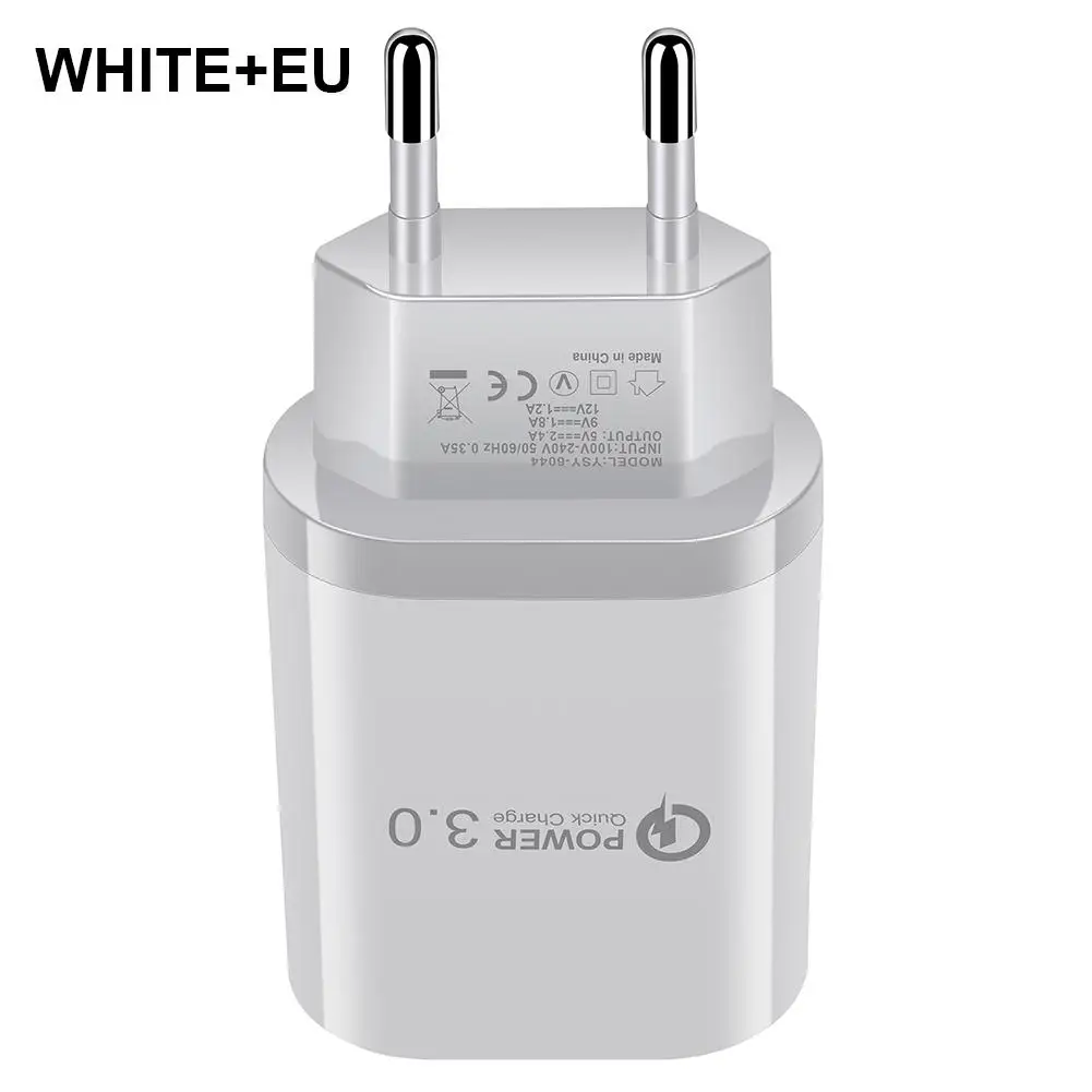 QC3.0 универсальное быстрое настенное зарядное устройство EU US 3.1A USB зарядное устройство для iPhone для iPad для samsung для Xiaomi Mi зарядное устройство для мобильного телефона