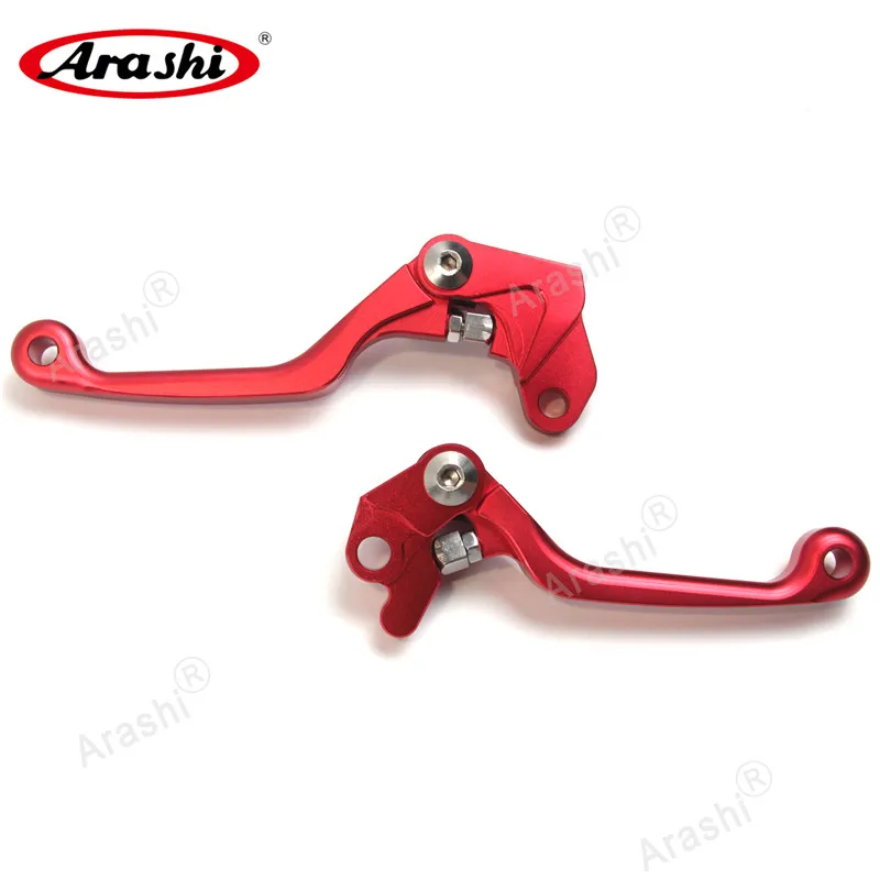 Красный Arashi 2 шт. рукоятка тормоза ЧПУ рычаги сцепления для HONDA CRF230 CRF 230 Байк руль мотоцикла аксессуары алюминий - Цвет: Красный