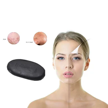 

Bamboo charcoal mild nutrition cleansing soap inhibit the growth of mites protect skin mildly alkaline tourmaline cleansing soap