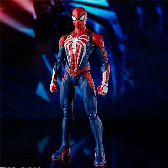 Shf Spider Man Upgrade Suit Ps4 Game Edition Spiderman Action Figure  Collectable Model Toy - Action Figures - AliExpress