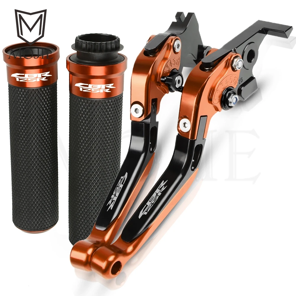 Для Honda CBR125R CBR 125R 125 R CBR125 R 2005 2011- Мотоцикл с ЧПУ сцепные рычаги Руль ручками - Цвет: OR CBR125R 11-20