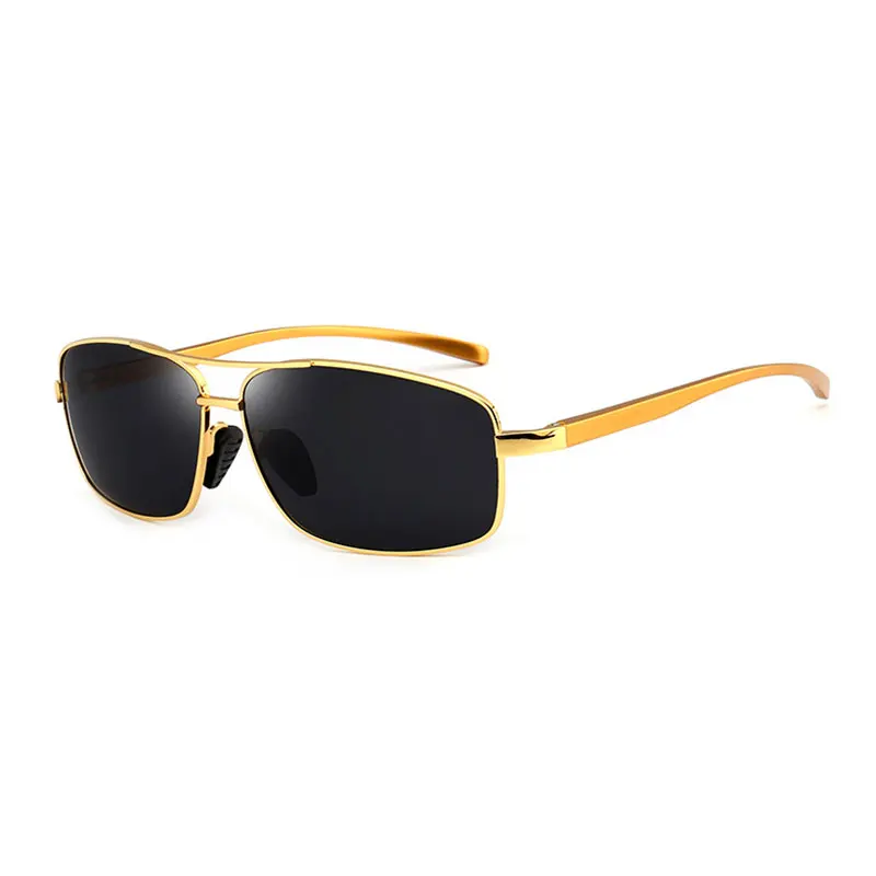 Reven Jate 2458 мужские поляризованные солнцезащитные очки UV400 поляризационные мужские солнцезащитные очки Защита от сильного солнечного света - Цвет линз: golden-grey