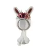 Newborn Wool Felt Deer Bonnet Girl Baby Flower Hat Newborn Photography Props Boy Baby Reindeer Hat Photo Shoot 5