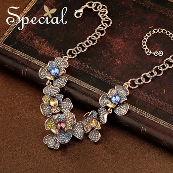 

Special Brand Exotic Flower Necklaces & Pendants Bohemian Long Necklace Statement Necklace Jewelry Gifts for Women S1711N