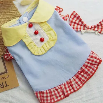 

Pet clothes dogs cats Teddy VIP Bichon Schnauzer Fuck Corgi small and medium dogs spring and summer skirts