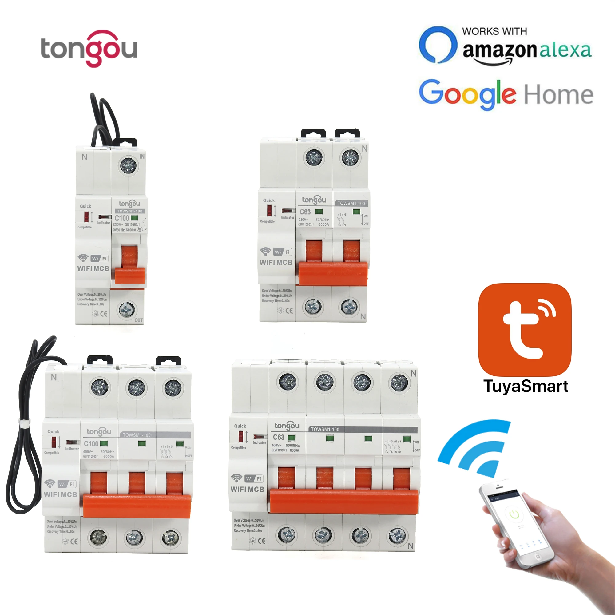 WIFI Circuit Breaker Timer Remote Control with Overload and Overvoltage
