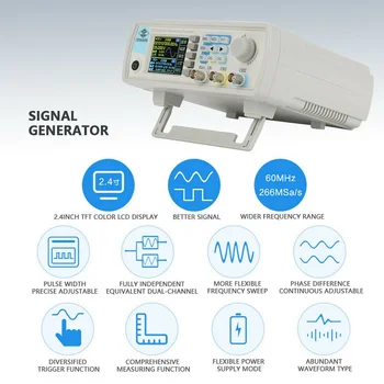 

Hantek JDS6600 30-60MHz dual-channel arbitrary waveform DDS signal generator pulse 14-bit use is widely used.