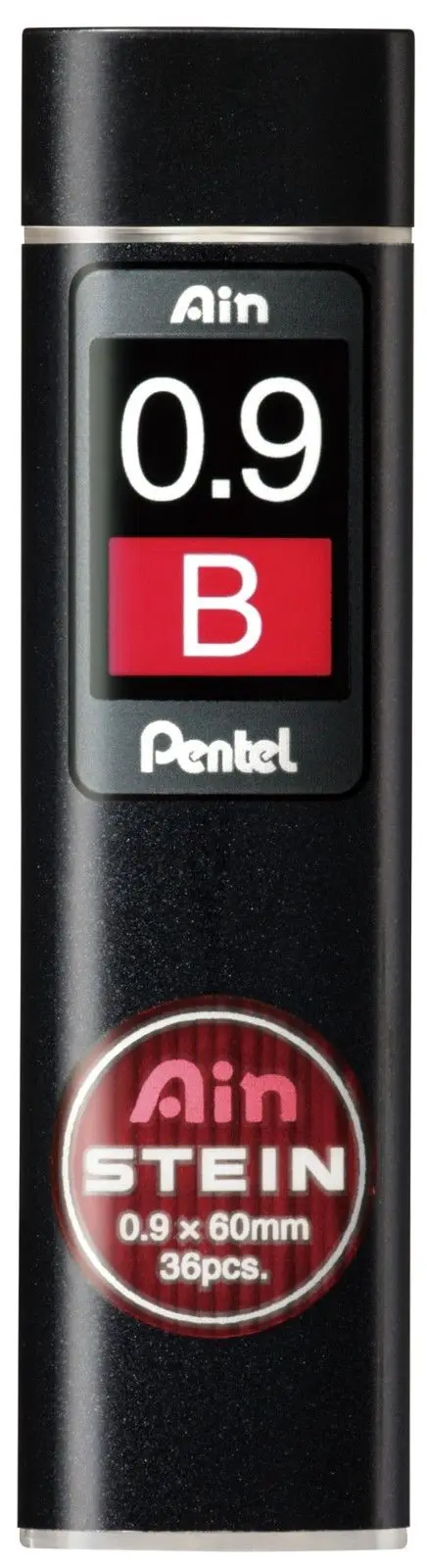 1 тюбик Pentel C279, стержень для карандашей, наполненный свинцом, 0,9 мм, HB/B/2B, одна трубка(36 наконечников на трубу), канцелярские принадлежности