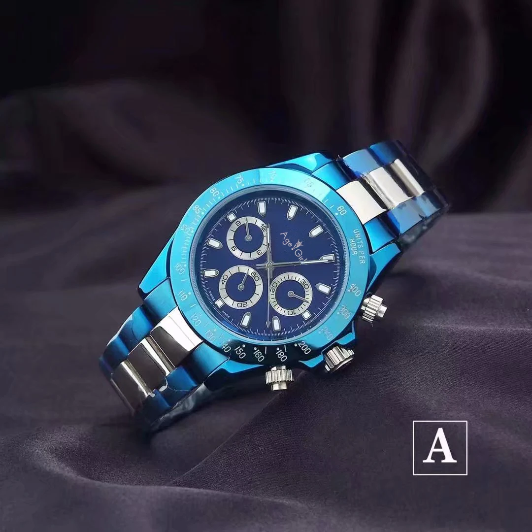 

Famous Brand New Men Automatic Mechanical Watches Blue Platinum Stainless Steel Sapphire Glass Sports Limited Watch AAA+