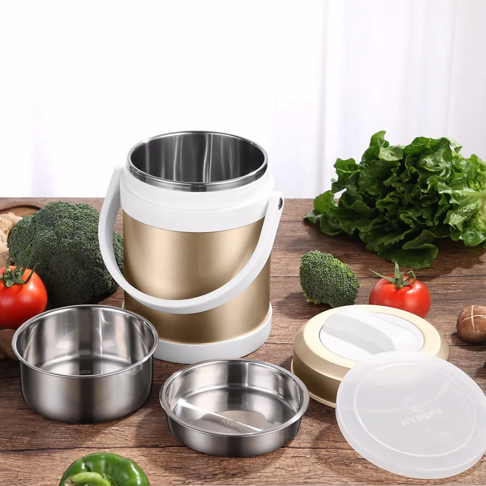 2000 мл Термос для супа контейнер пищевых продуктов большая емкость Изолированная