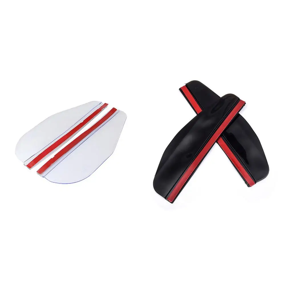 

New Black/Transparent Car Rearview Mirror Shelters Rainproof Mirrors Rain And Rain Eyebrows Universal Type