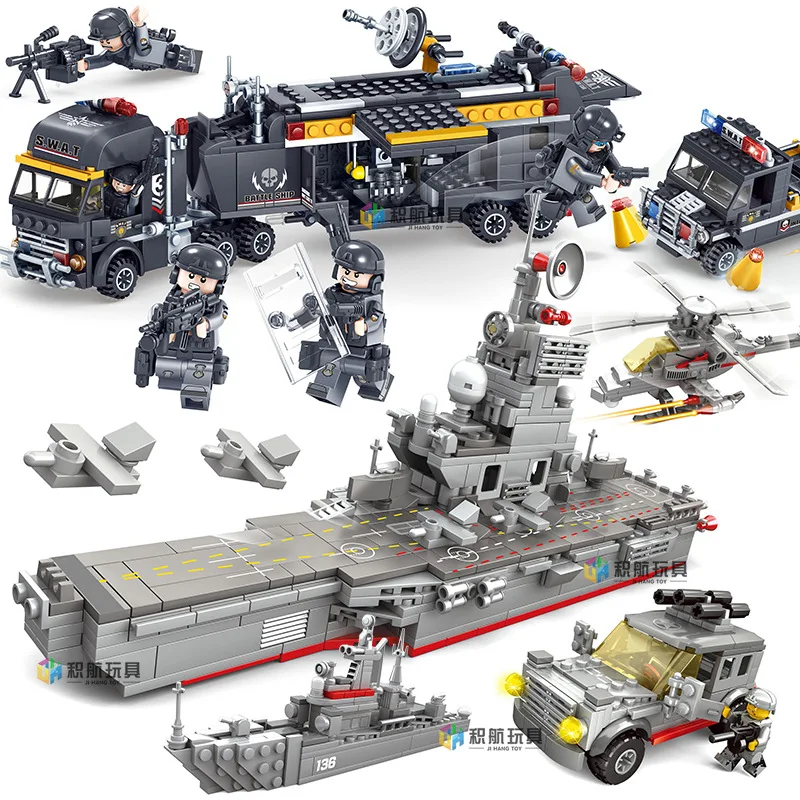 

KAZI Fit Transformation Series Military Building Blocks Firefighting Children'S Educational Assembled Tanks Boy Toy