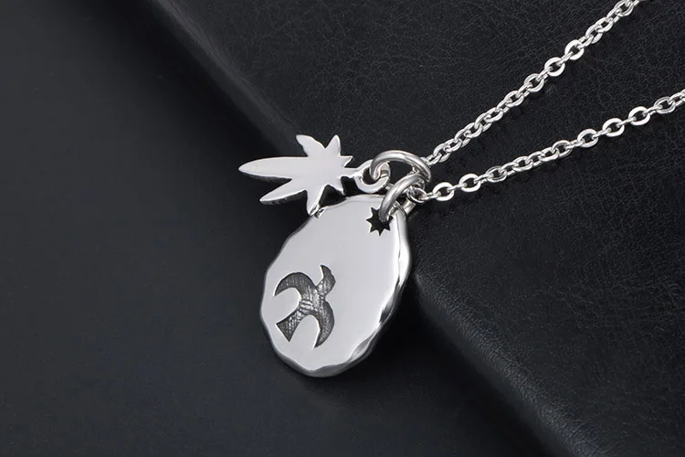 商务男金顶飞鹰吊坠 钛钢项链手链吊坠 (23)