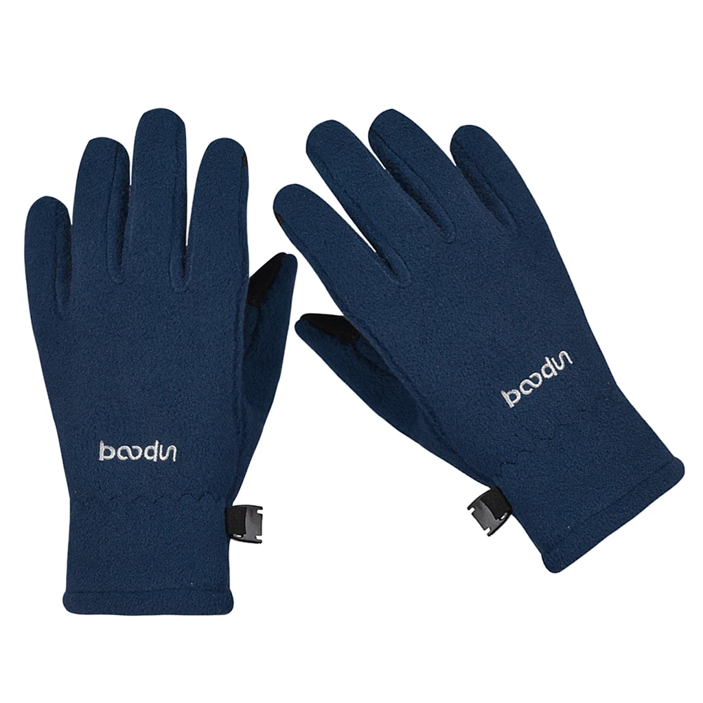 Kids Cycling Gloves Winter Warm Bike Full Finger Gloves Riding Winter Touch Screen Snow Windstopper Gloves