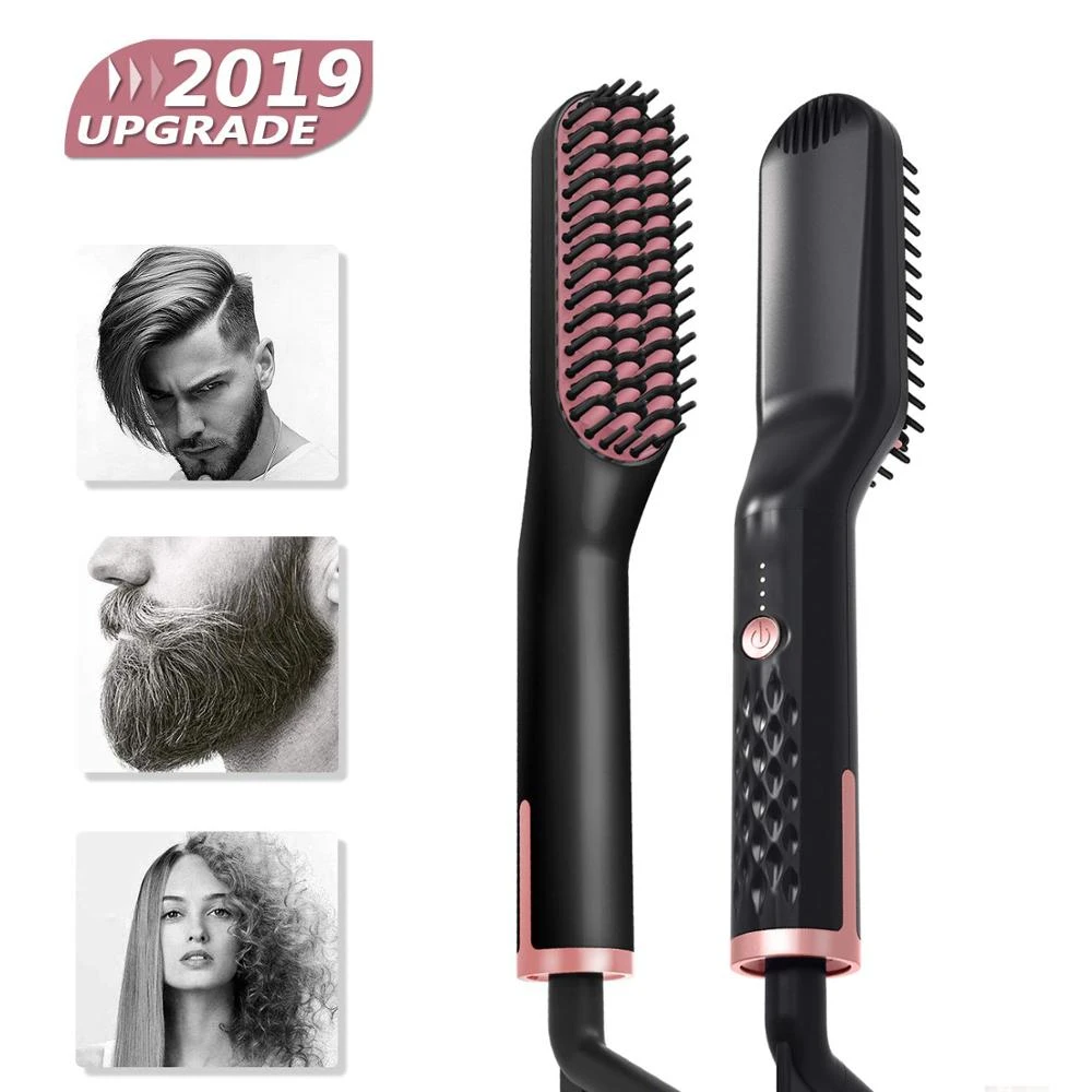 3 in 1 hair straightener brush