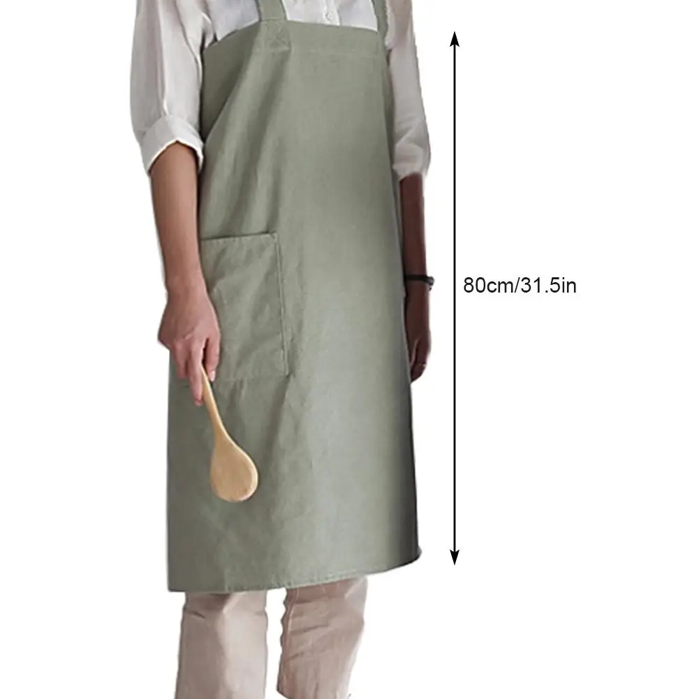 Cooking Apron Nordic Japanese Style Simple Korean Cotton Line Work Apron Kitchen Flower Shop Anti-dirty Aprons for Women Lady